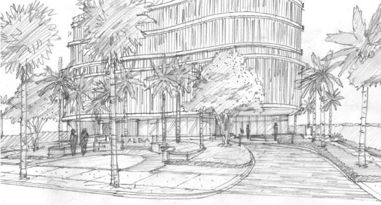 Alba Palm Beach primary suite with waterfront terrace