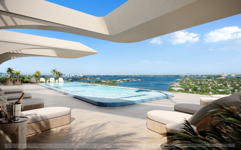 The Delmore rooftop lounge