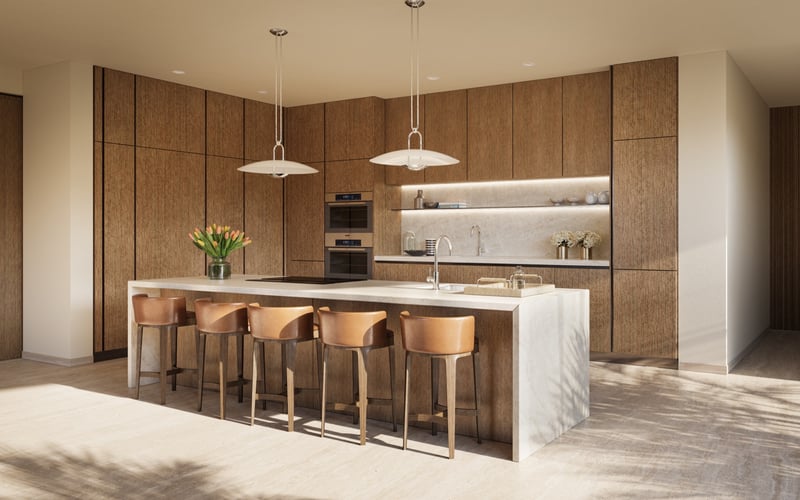 Bespoke Molteni&C Kitchen with marble island