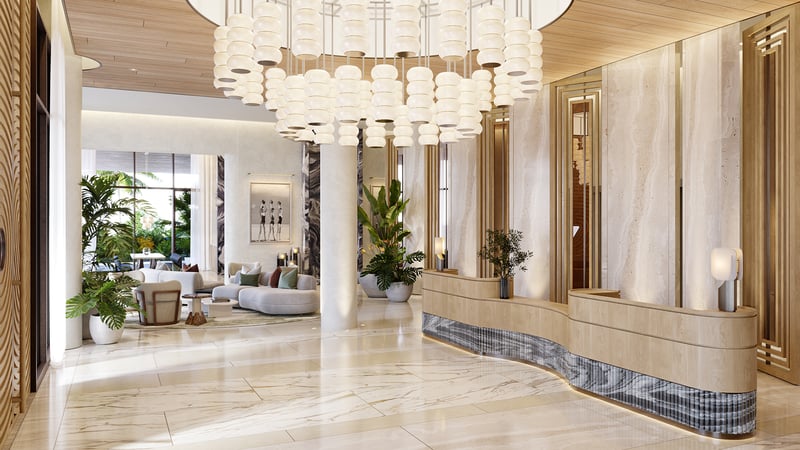 Icon Beach Hollywood aerial view of Hollywood Beach