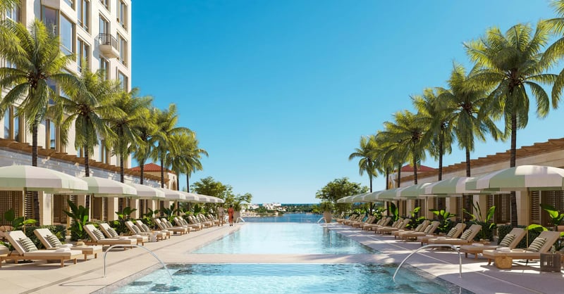 South Flagler House living room interior with Intracoastal views