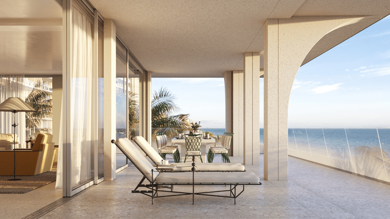 Surf House oceanfront terrace