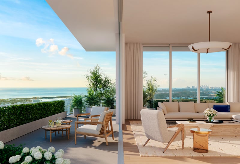 Viceroy Fort Lauderdale lobby and members club